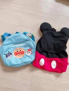 アンパンマンとミッキーリュック2点セット