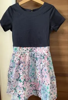 110 新品 ケイトスペード 花柄 ラブリーガーデン ワンピース ネイビー