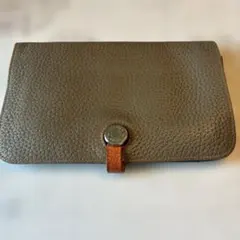 希少/極薄】HERMES エルメス ドゴン 札入れ カードケース レッド