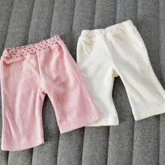 【美品】2枚セット 女の子 60 70 ズボン スパッツ パンツ