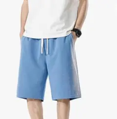 新品、未使用　青 ショートパンツ XL