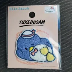 サンリオ パイルワッペン タキシードサム アイロン アップリケ 入園準備