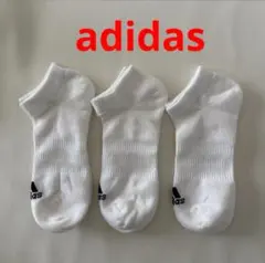 ●未使用●adidasアディダス● クッション ローカット ソックス 3足組●