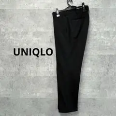 ユニクロ　メンズ スラックス パンツ ブラック