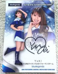 bluelegends サイン カード BBM チアリーダー カード yuki