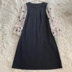 エムズグレイシー M’s Gracy ワンピース フリル リボン モノクロ