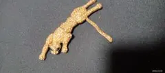 猫のジルコニアゴールドブローチ