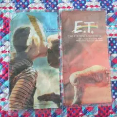 E.T. ハンカチ　訳あり品　やや傷や汚れあり　未使用　2枚セット