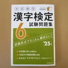 本試験型 漢字検定6級試験問題集 '25年版