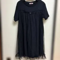 【SWIMMER】フリル付き ブラック Tシャツのサムネイル