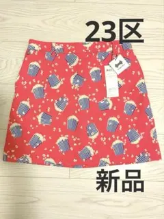 23区 GOLF ポップコーン柄 ストレッチスカート ピンク - メルカリ