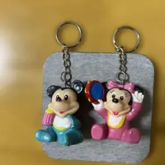 ベビーミッキーと ミニー キーホルダーセット