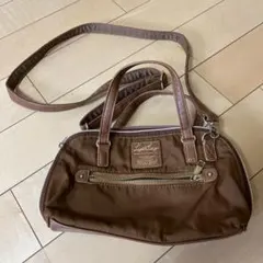 LegatoLargo ブラウン ショルダーバッグ多機能バッグ