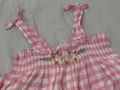BONTON ボントン　キャミワンピース ピンクチェック 8