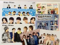 King & Prince 会報誌4冊, シール2枚, 公式写真2枚