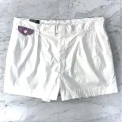 ラルフローレン ハーフパンツ ショートパンツ パンツ 白 ホワイト ロゴ USA