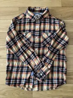 ユニクロ　長袖シャツ　ネルシャツ　140㎝　フランネル　チェックシャツ