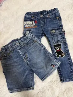 DOUBLE.B デニムパンツセット