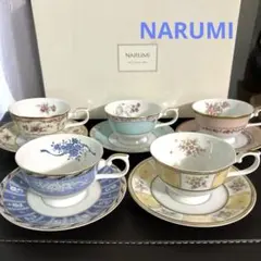 NARUMI ナルミ アソート フローラルブティック　カップ&ソーサー5客セット