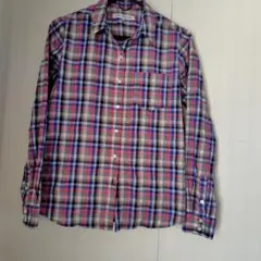 GREEN LABEL RELAXING　 チェック柄　長袖シャツ　 40