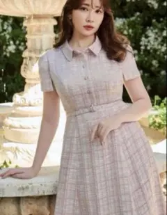 ハーリップトゥ Annecy Belted Dress Mサイズ - メルカリ