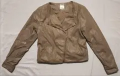 Te chichi テチチ 合皮 ノーカラー ジャケット Mサイズ