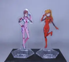 キリン メッツコーラ×エヴァンゲリオン　アクリルスタンド　マリ・アスカ　2種