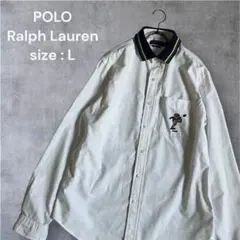 POLO RALPH LAUREN ポロベアー 長袖シャツ Lサイズ