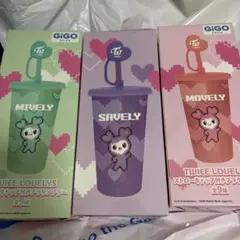TWICE LOVELYS ラバーマット ストロー付きタンブラー ミサモおまけ付