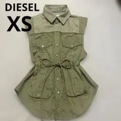 ❤️未使用に近い❤️ディーゼル　ノースリーブ　ミリタリージャケット　XS