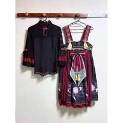 1️⃣lolita 中華ロリータ jsk ジャンパースカート ブラウス ワンピース