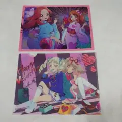 アイカツオンパレード！ クリアファイル 2枚セット アニメディア付録