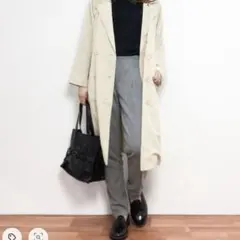 SLOBE IENA フランネル テーパードパンツ