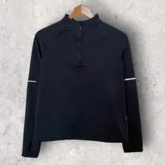 H&Mトップス長袖ブラックキッズ150リフレクター付き