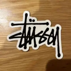 stussy ステッカー　縦8cm横8cm 黒のサムネイル