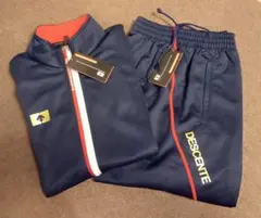 【新品】成徳深谷高校　DESCENTE ジャージ上下セット ネイビー/レッド　L