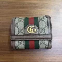 Gucci GGパターン 三つ折り財布