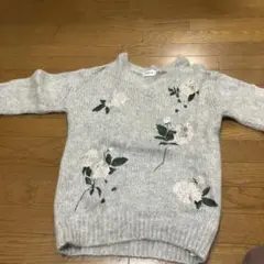 FRAY I.D　 石原さとみ着用　フラワー刺繍ニット