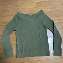 124.Emsexcite 長袖 トップス カーキ Mサイズのサムネイル
