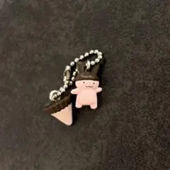 【平成レトロ】　meiji アポロちゃん　ミニチュアキーチェーン　キーホルダー 平成レトロ】 meiji アポロちゃん ミニチュアキーチェーン