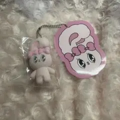 SPINNS エスターバニー フロッキーマスコットキーホルダー ピンク