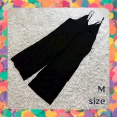 美品 匿名配送AlmaDesign リネンレーヨン混 サロペット オールインワン