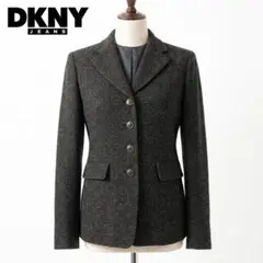 DKNY JEANS ヘリンボーン ツイードジャケット 6 Mのサムネイル