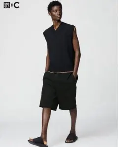 UNIQLO C スウェットワイドショートパンツ