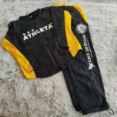 ATHLETA ピステ 150 上下セット ブラック/イエロー