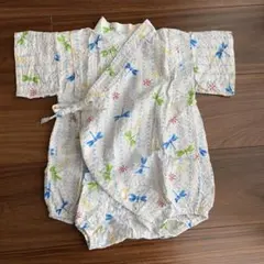 トンボ柄甚平ロンパース　80cm