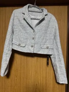 未使用！！　Dazy ジャケット ブルー　XL ツイード