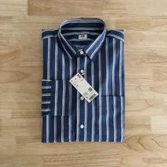 新品　UNIQLO ユニクロ　ブロードストライプシャツ　S
