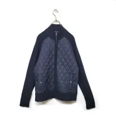 BURBERRY BLACK LABEL キルティング 羊毛 ニット セーター