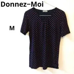 Donnez-Moi M ドット柄 半袖Tシャツ